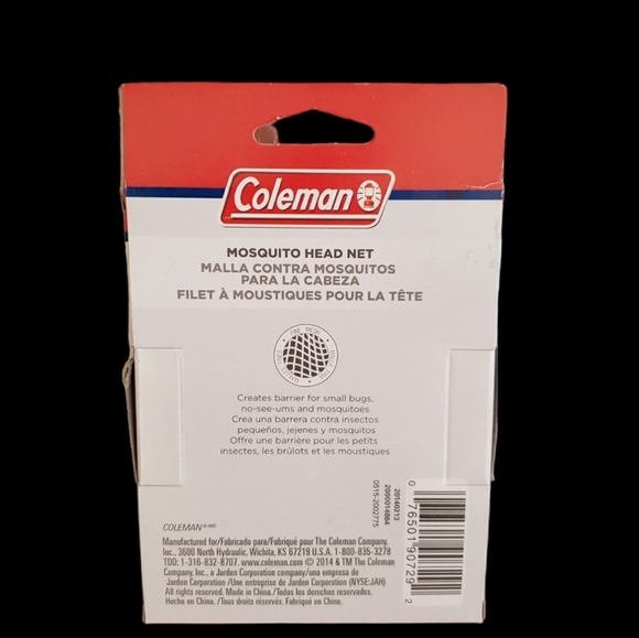 Coleman Mosquito/Small Bugs Head Net, Great For Camping Or Outdoors!, New - Picture 2 of 3